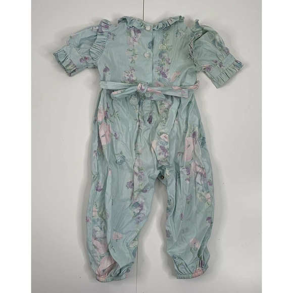 Vintage COMING THING Baby Floral Jumpsuit 18M - Picture 3 of 6